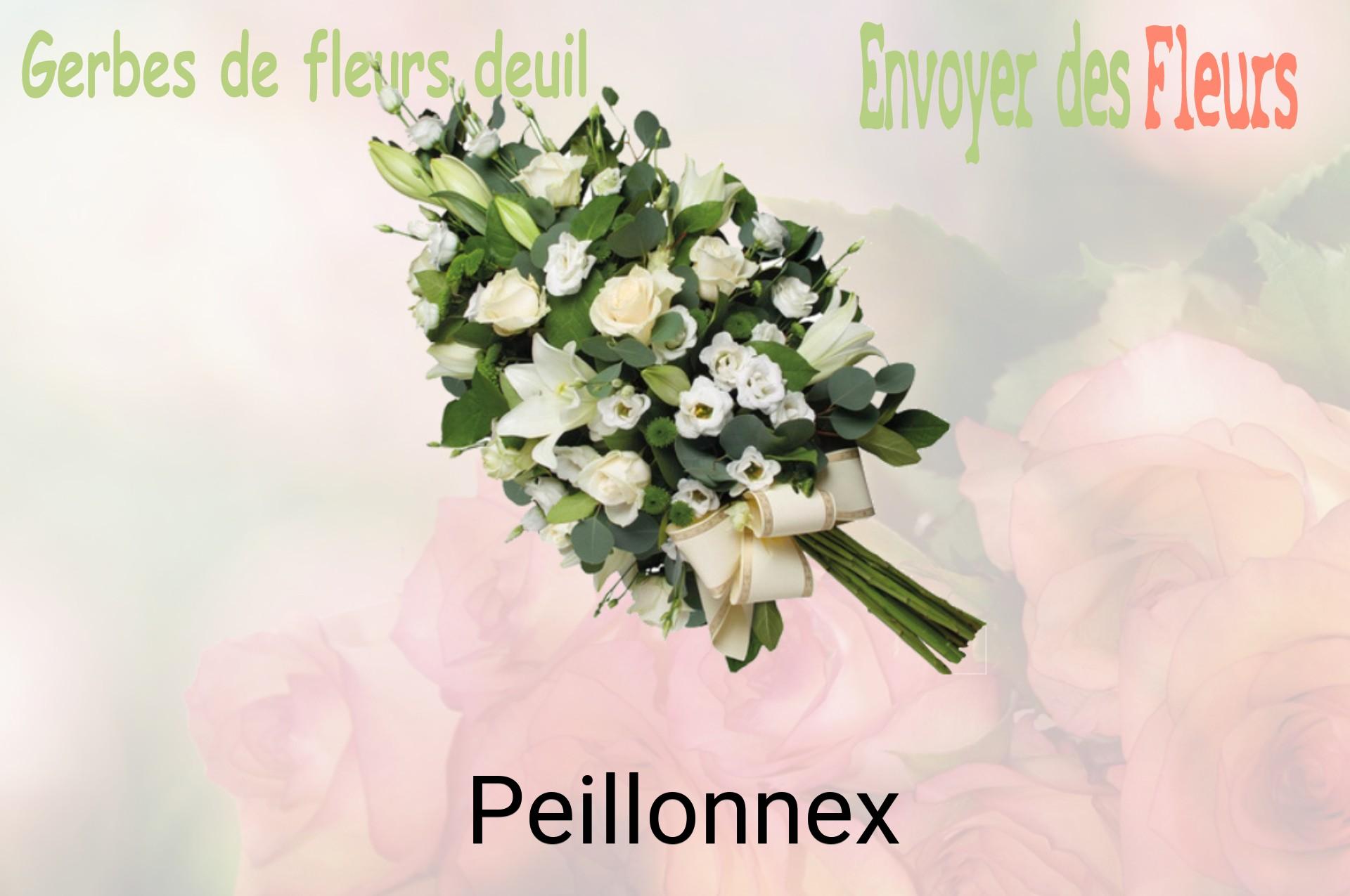 Gerbe de fleurs de deuil livrée à Peillonnex